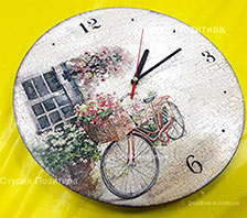 Часы: Велосипедный прованс