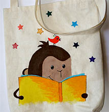 Детский мастер-класс по рисунку на ткани - сумочка или футболка
